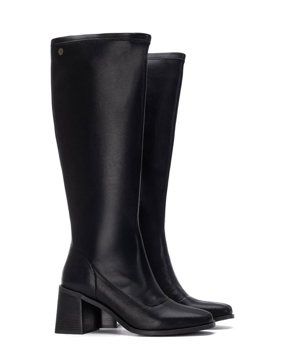 Bota de mujer con tacón ancho - Xti - Negro Negro-5