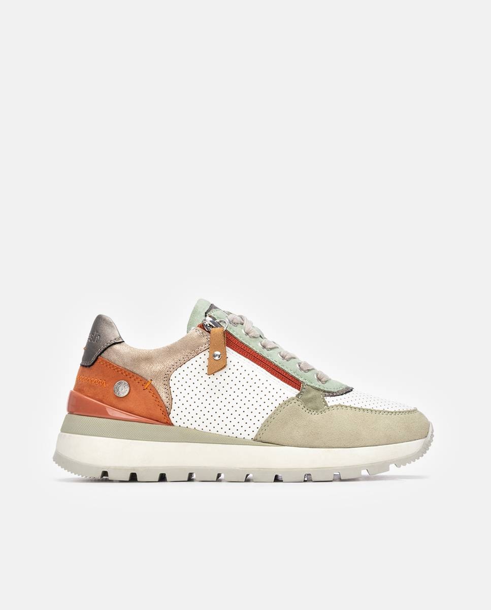 Refresh - Zapatillas básicas de mujer con cremallera.