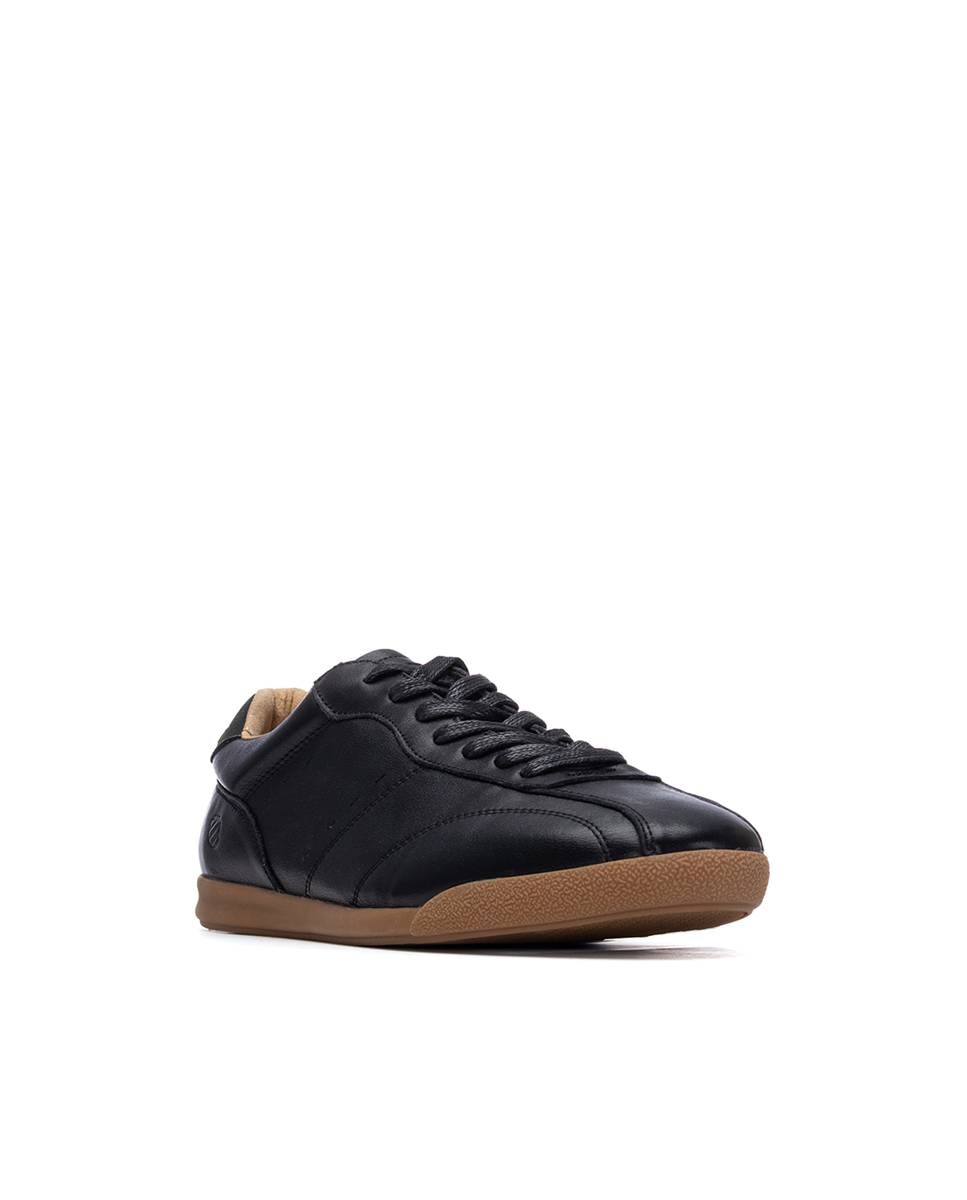 Imagen 3 de Zapatillas de hombre de cordones de piel - Carmela - Negro Negro