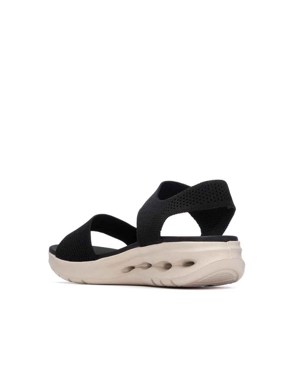 Xti - Sandalias planas de mujer con cierre autoadherente.