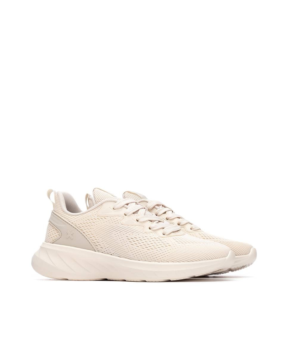Zapatillas básicas de mujer con cordones - Xti - Kaki Kaki-4