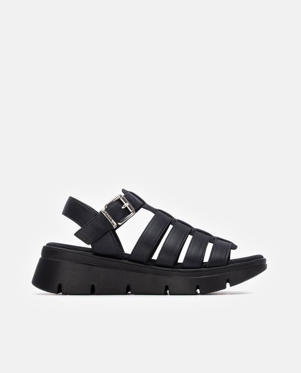 Refresh - Sandalias de mujer con tiras y hebilla.