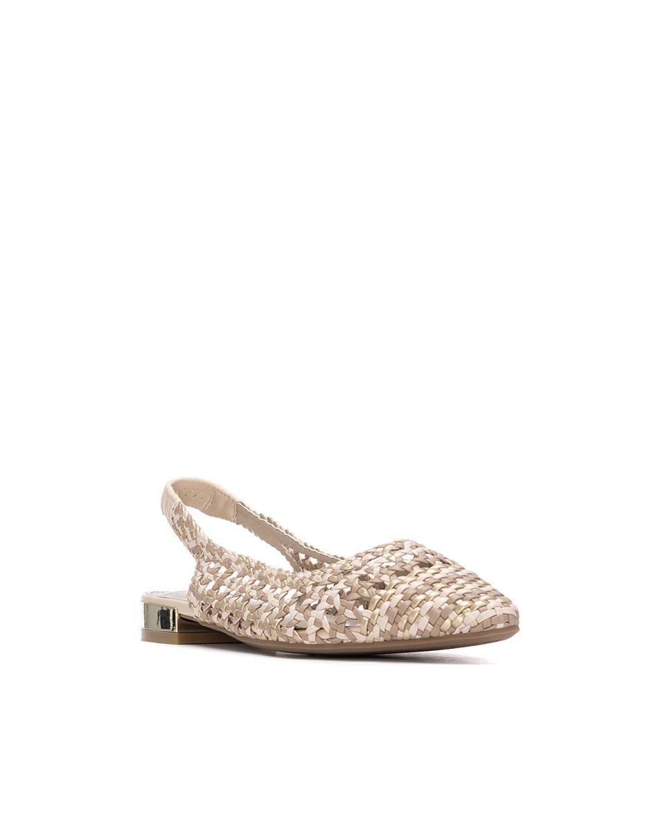 Bailarinas de mujer planas troqueladas - Xti - Negro Beige-3