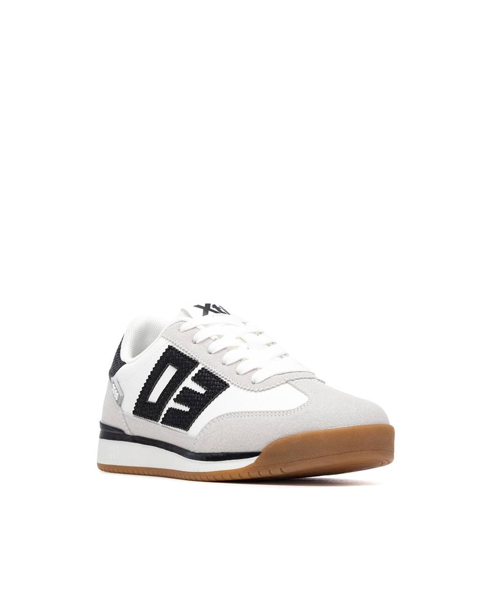 Zapatillas básicas de mujer con cordones - Xti - Kaki Kaki-3