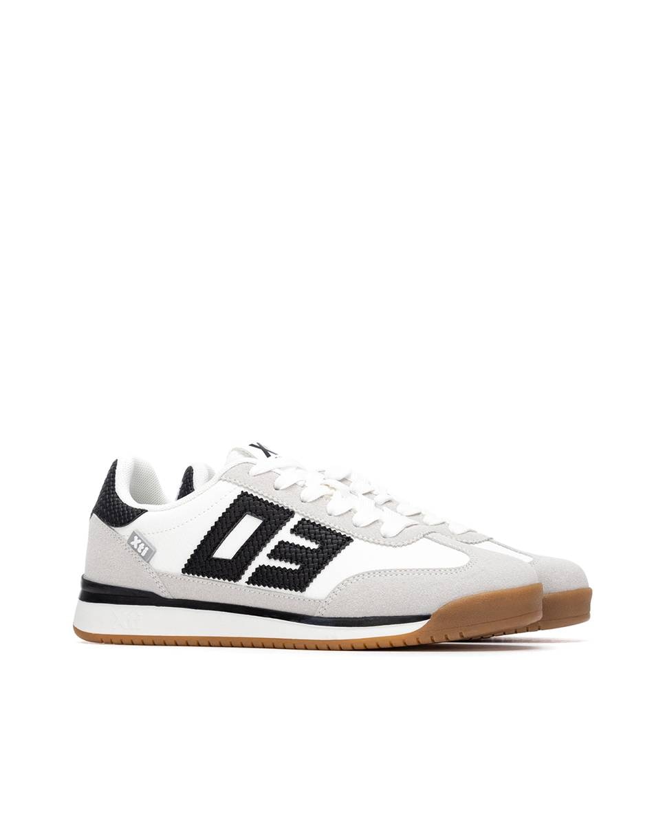 Zapatillas básicas de mujer con cordones - Xti - Kaki Kaki-4
