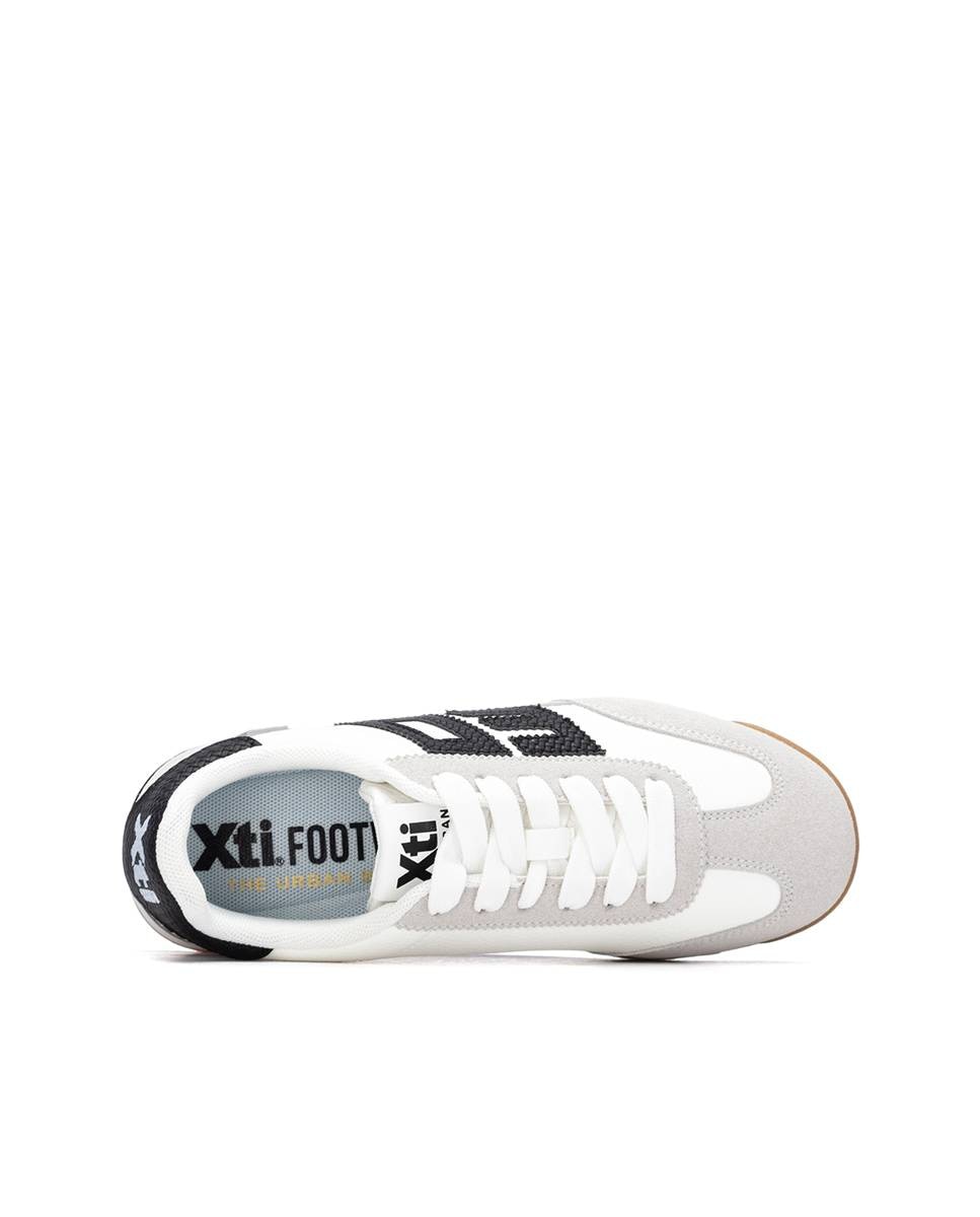 Zapatillas básicas de mujer con cordones - Xti - Kaki Kaki-5