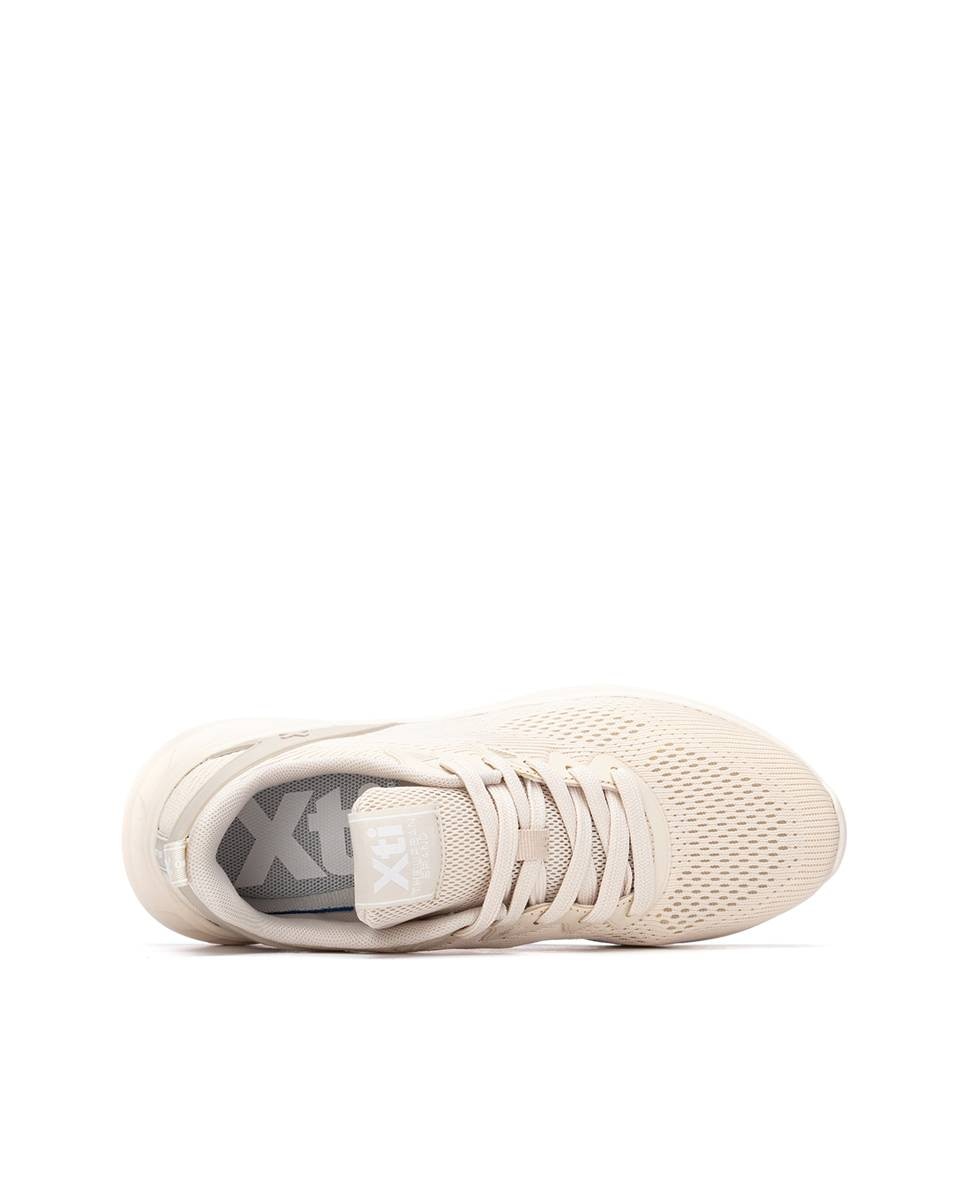 Zapatillas de mujer elásticas con cordones - Xti - Beige Beige-5