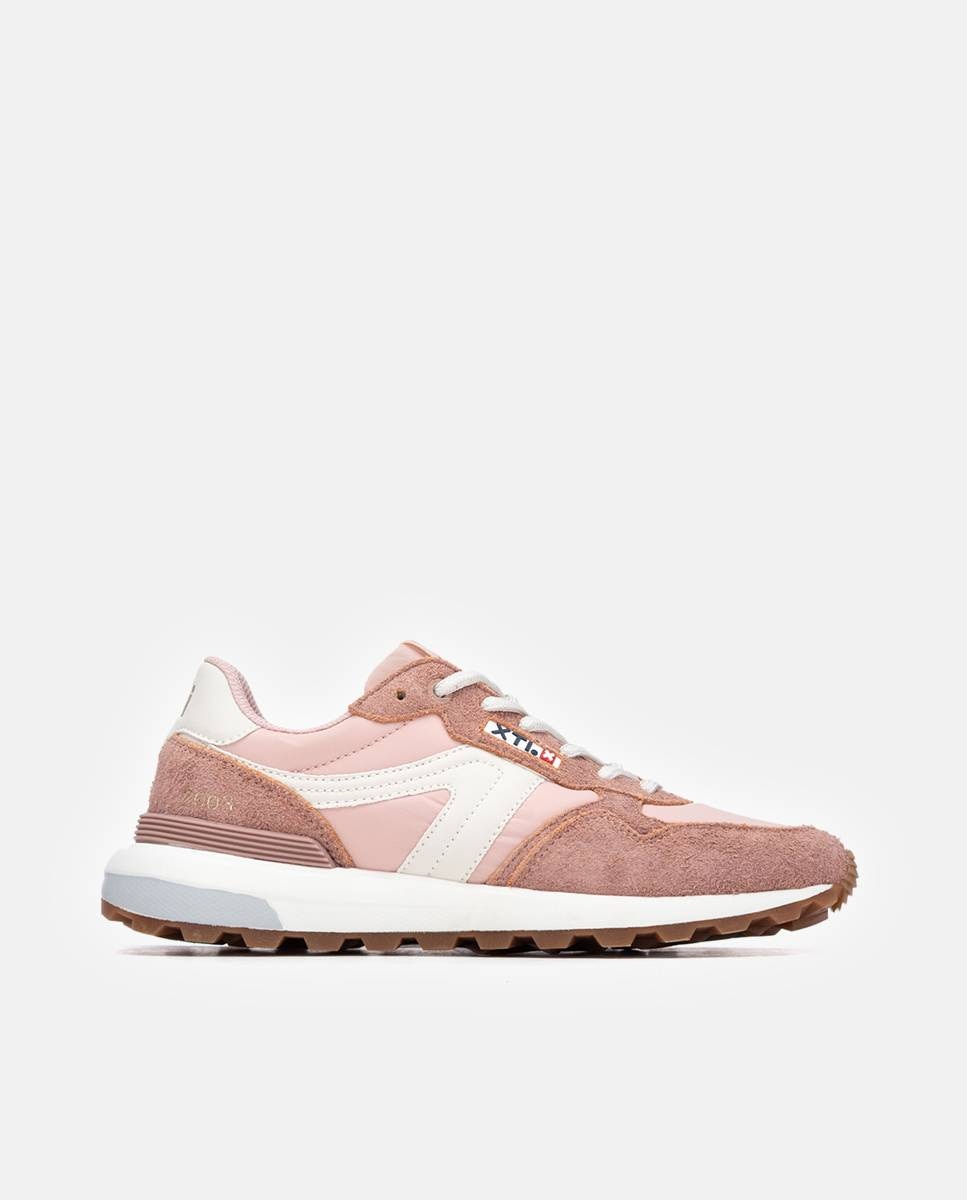 Imagen 0 de Zapatillas de mujer con cordones Nude