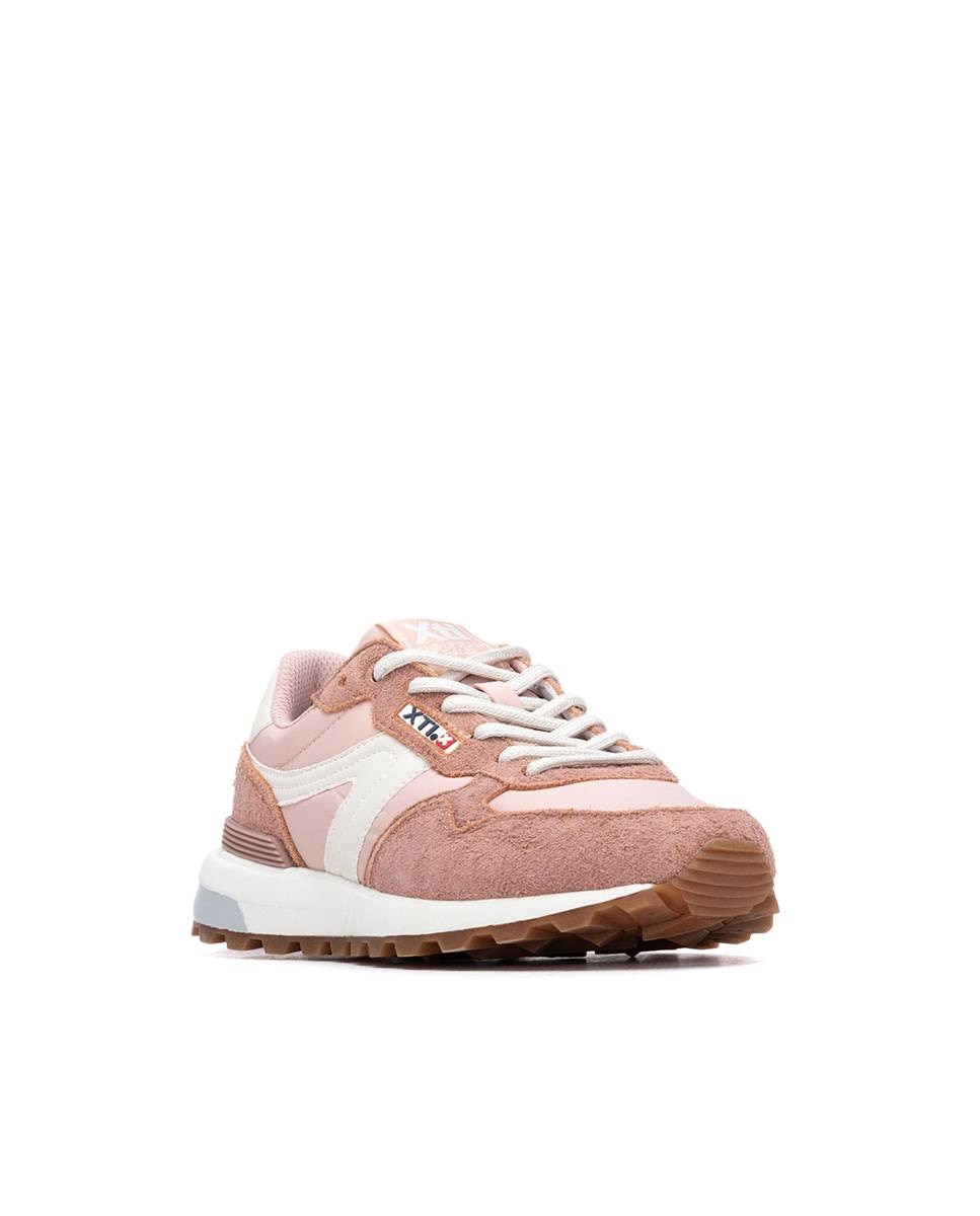 Zapatillas de mujer con cordones - Xti - Nude Nude-3