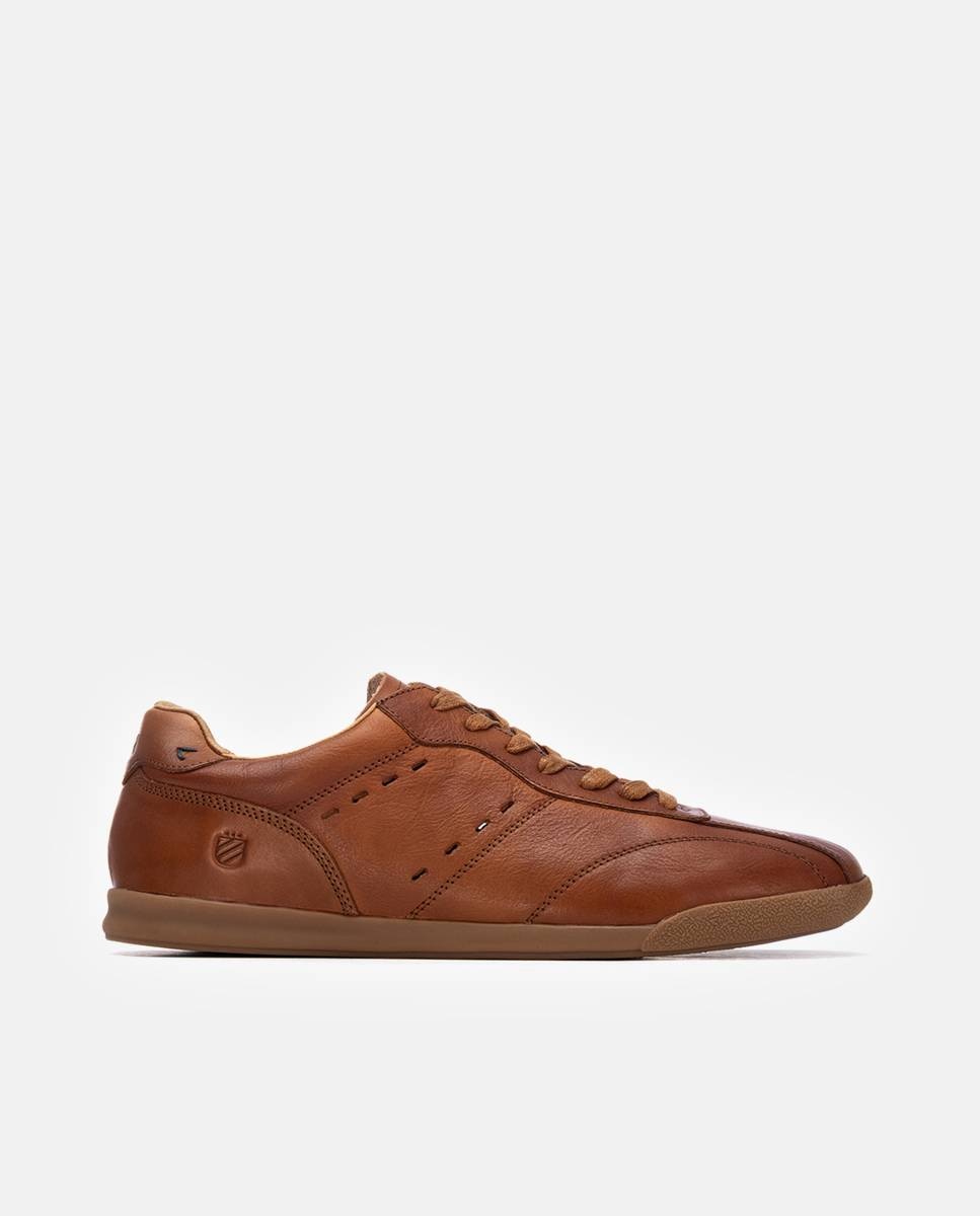 Imagen 1 de Zapatillas de hombre de cordones de piel - Carmela - Camel Camel
