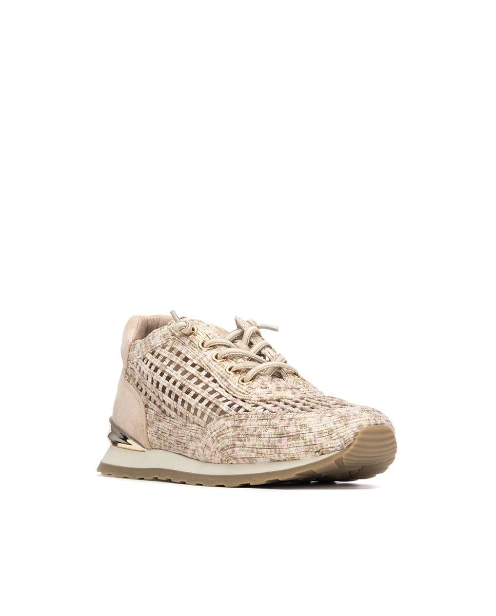 Zapatillas básicas de mujer troqueladas - Xti - Beige Beige-3