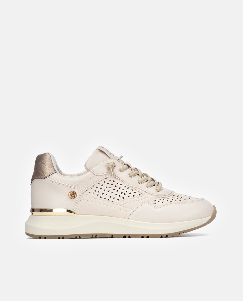 Zapatillas básicas de mujer con cordones - Xti - Blanco Blanco-1