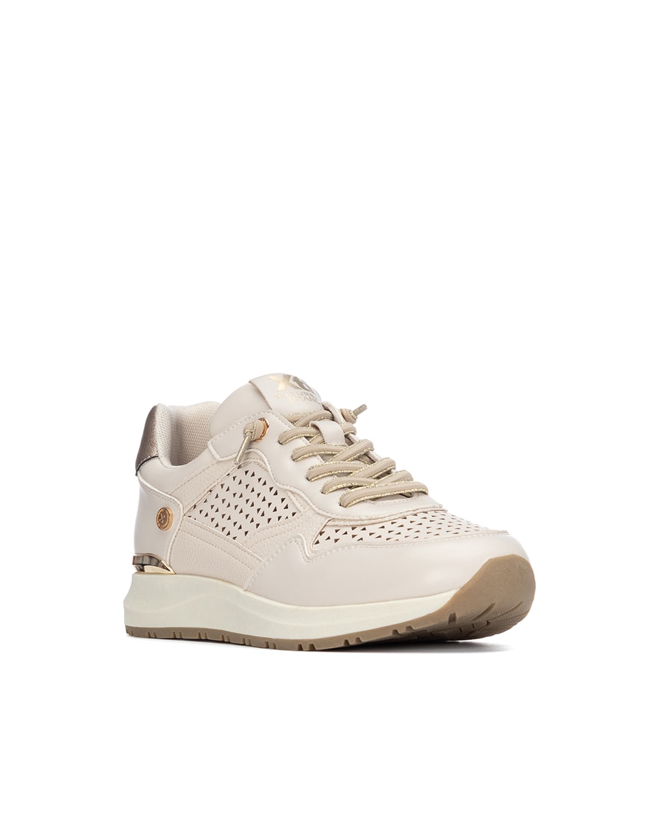 Zapatillas básicas de mujer con cordones - Xti - Blanco Blanco-3