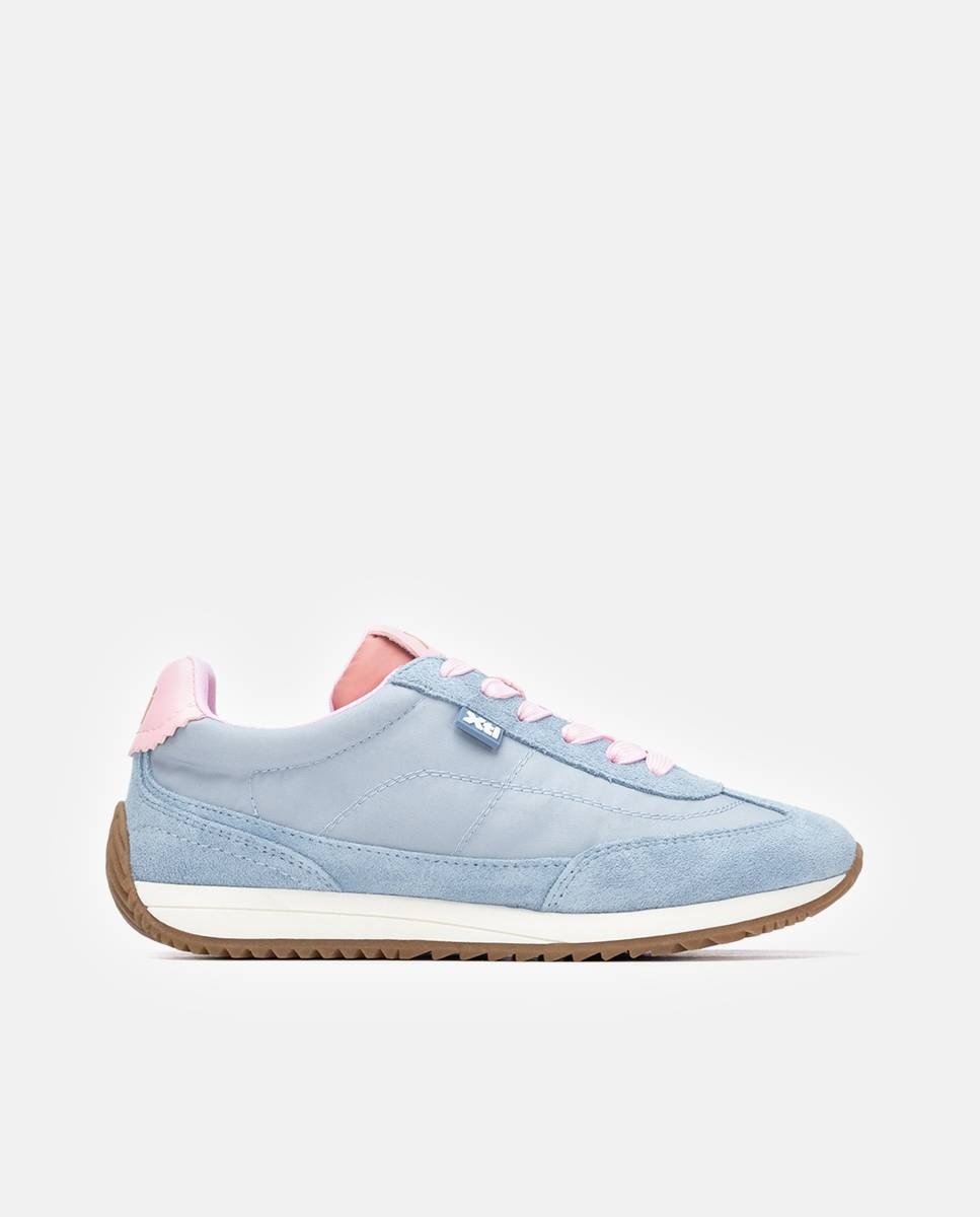 Zapatillas básicas de mujer con cordones - Xti - Azul marino Azul marino-1