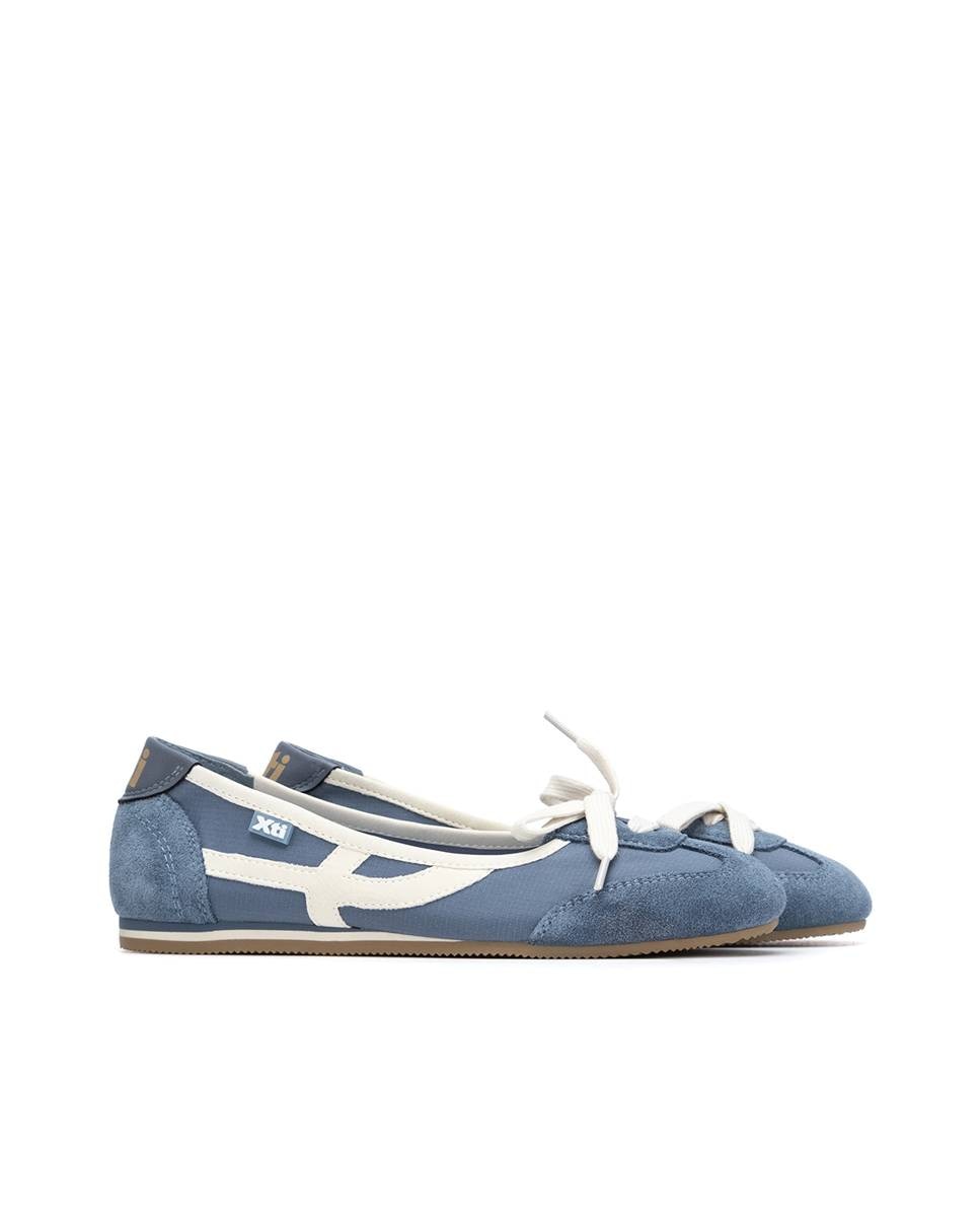 Bailarinas de mujer deportivas con suela de goma - Xti - Azul Azul-4