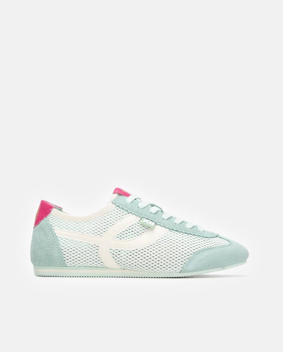Zapatillas básicas de mujer con cordones - Xti - Verde Verde-1