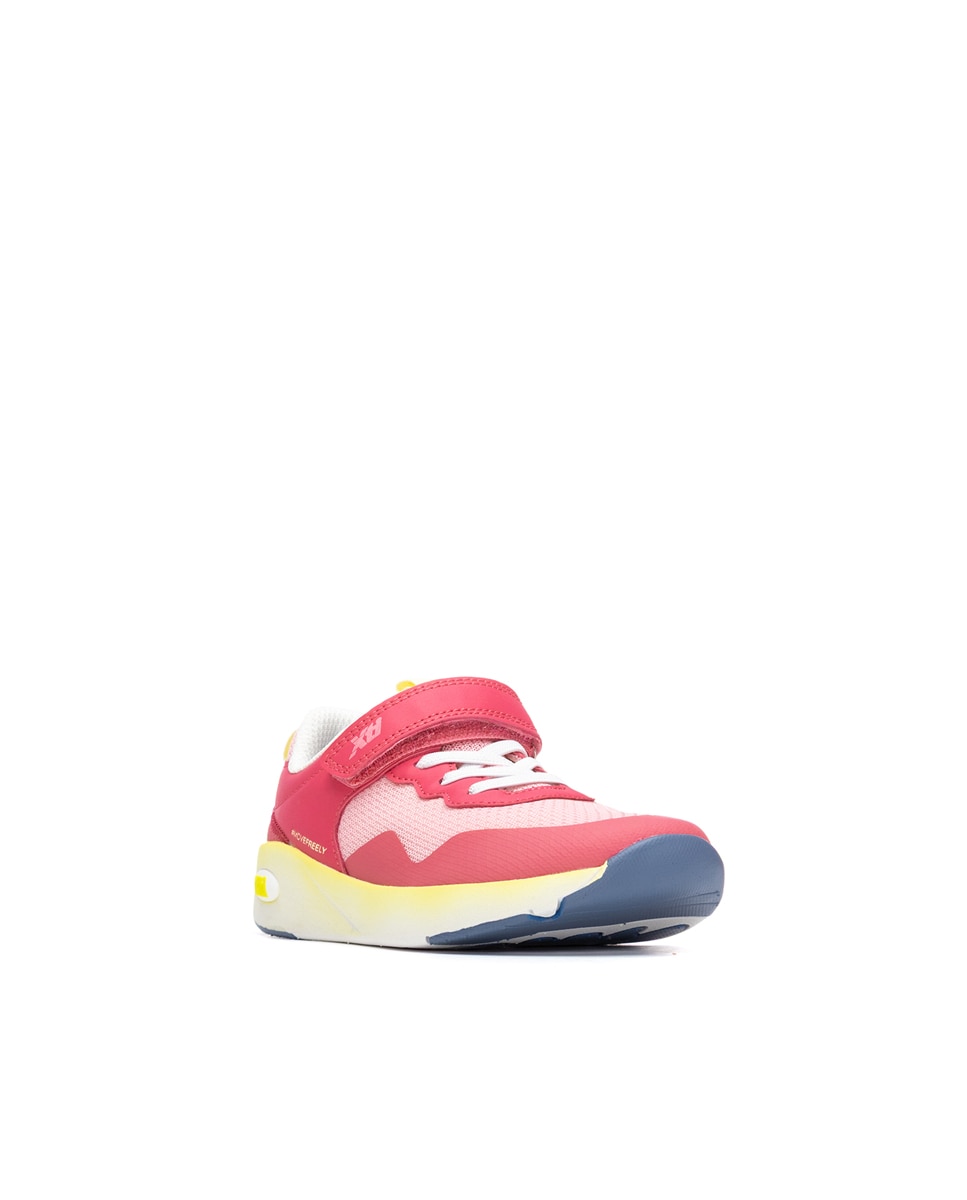 Zapatillas deportivas de niña con cordones - Xti - Fucsia Fucsia-2