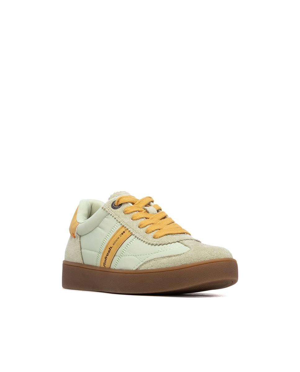 Zapatillas básicas de mujer con cordones - Refresh - Negro / Naranja Negro / Naranja-3