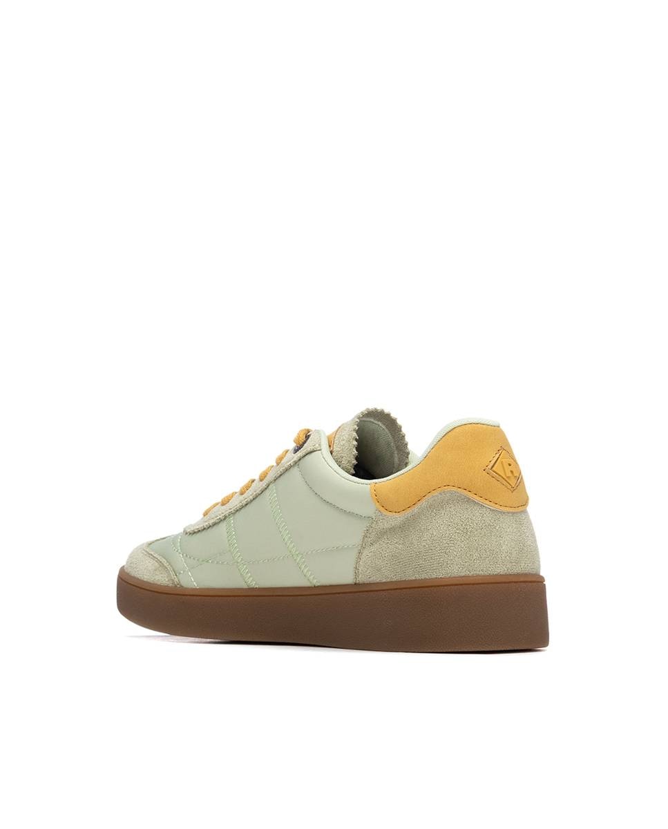 Zapatillas básicas de mujer con cordones - Refresh - Negro / Naranja Negro / Naranja-2