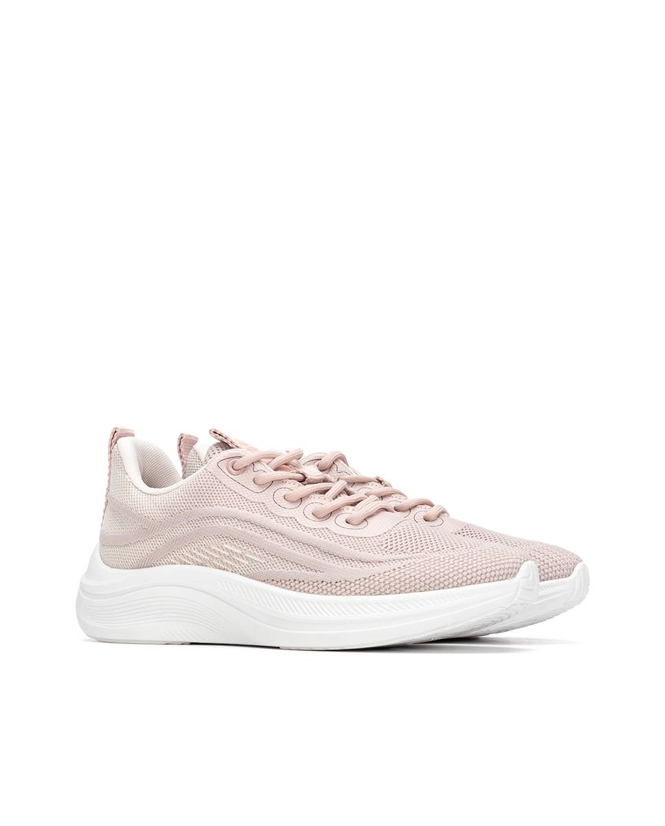 Imagen 4 de Zapatillas básicas de mujer con cordones - Refresh - Nude Nude