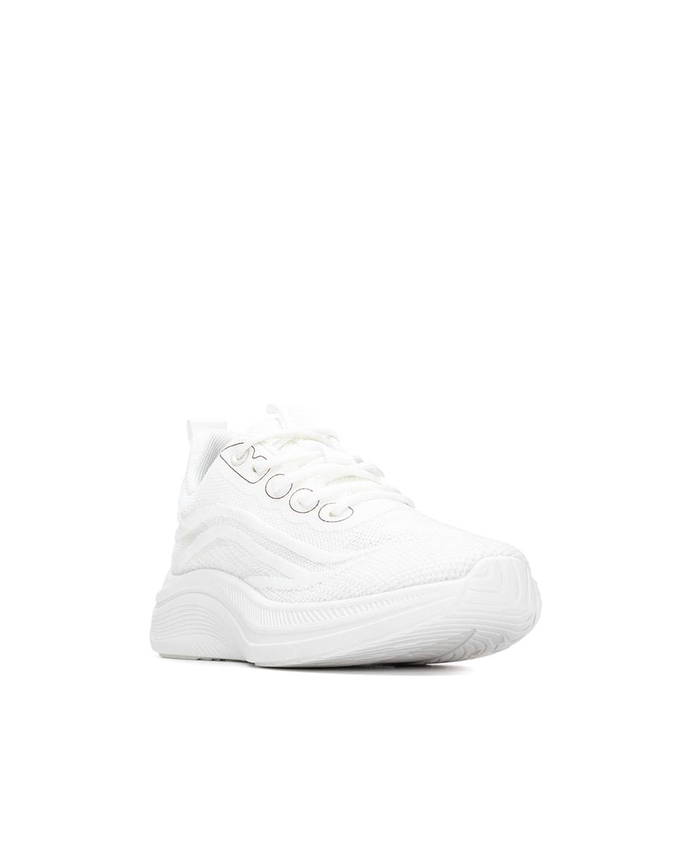 Imagen 3 de Zapatillas básicas de mujer con cordones - Refresh - Blanco Blanco