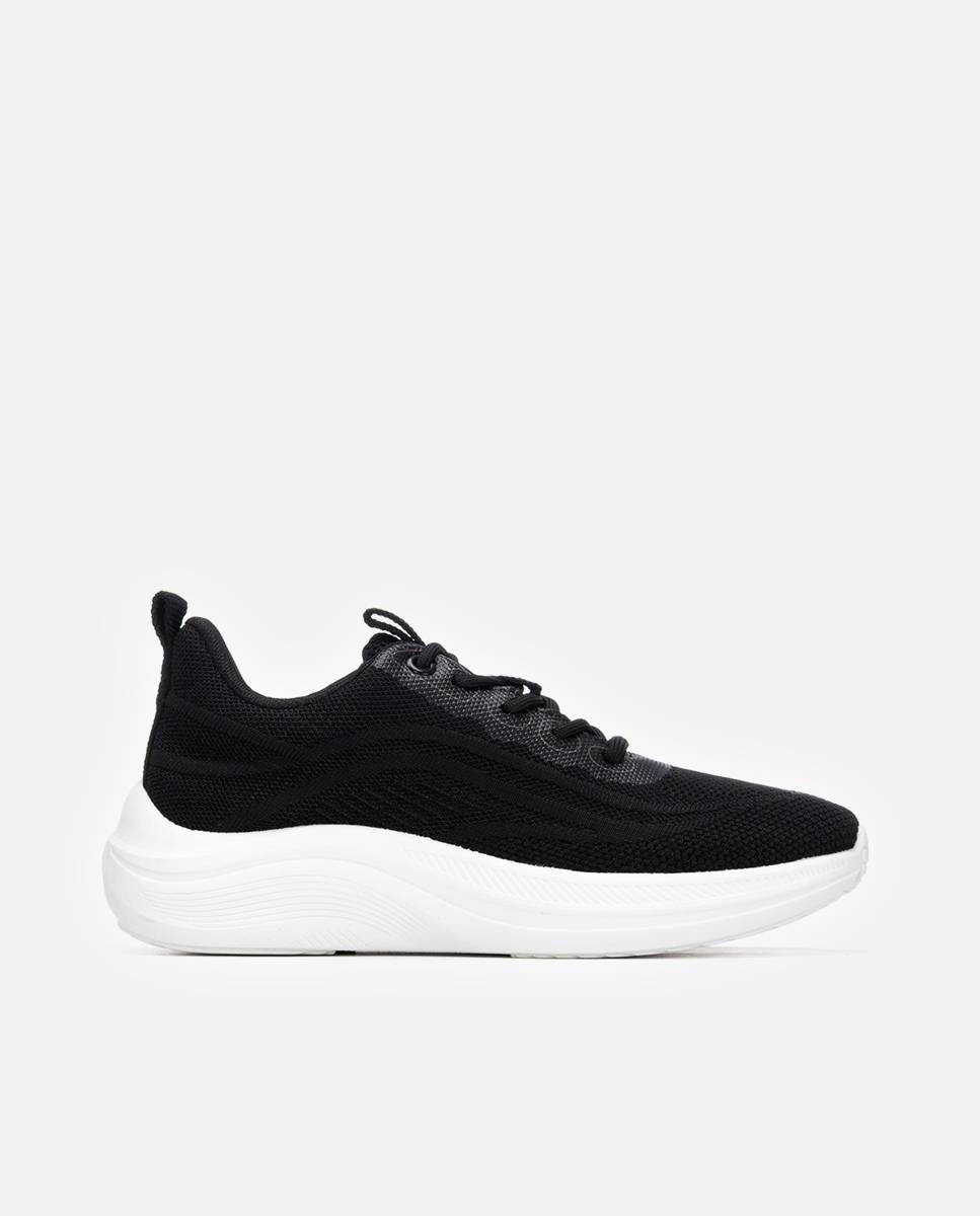 Imagen 1 de Zapatillas básicas de mujer con cordones - Refresh - Negro Negro