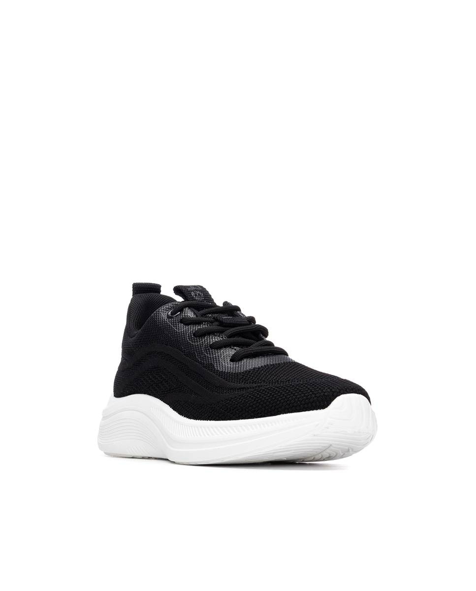 Imagen 3 de Zapatillas básicas de mujer con cordones - Refresh - Negro Negro