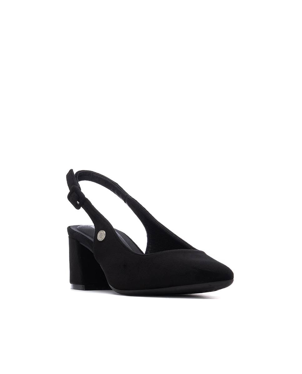 Zapatos de salón de mujer con cierre de hebilla - Refresh - Beige Negro-3