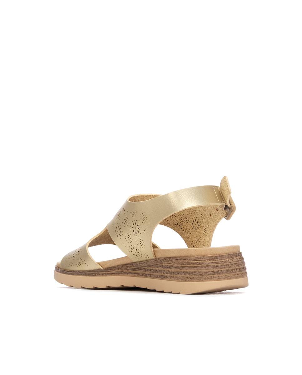 Refresh - Sandalias con cuña de mujer y suela de goma.