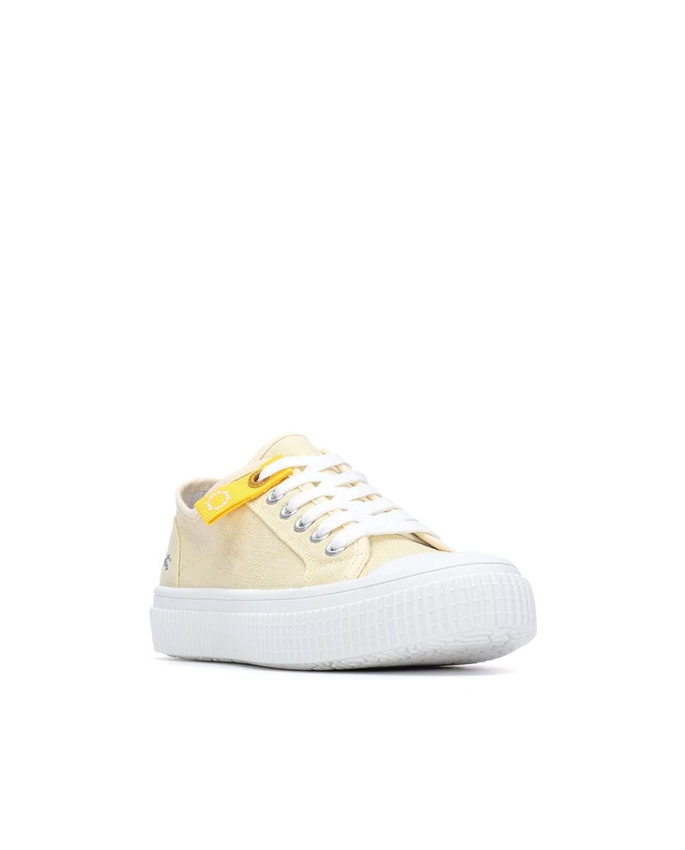 Zapatillas básicas de mujer con cordones - Refresh - Amarillo Amarillo-3