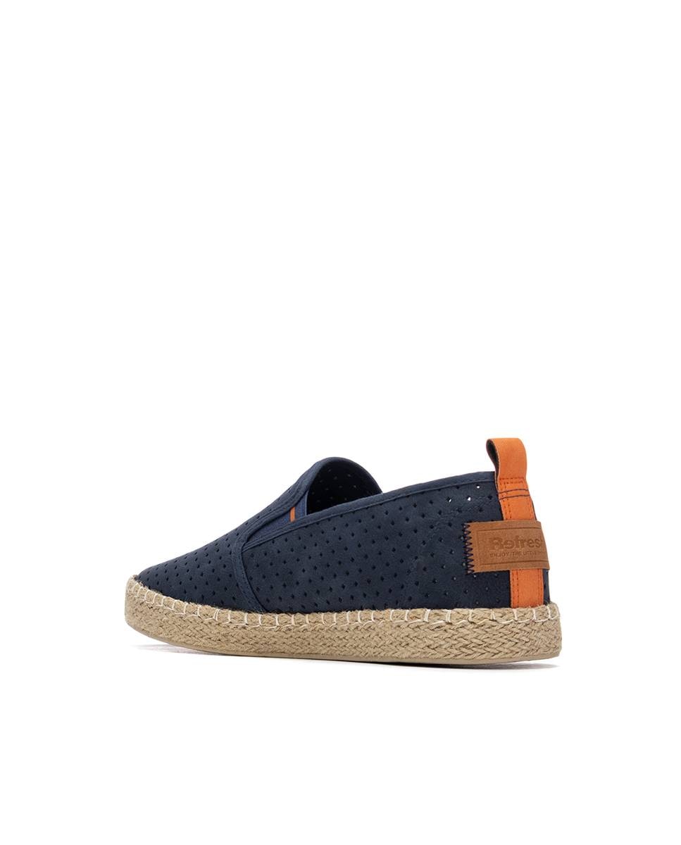 Refresh - Zapatos de hombre de lona y suela de yute.