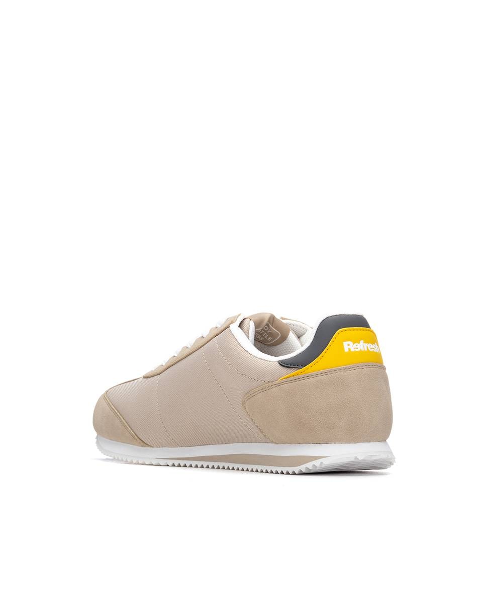 Zapatillas de hombre con cordones - Refresh - Beige Beige-2