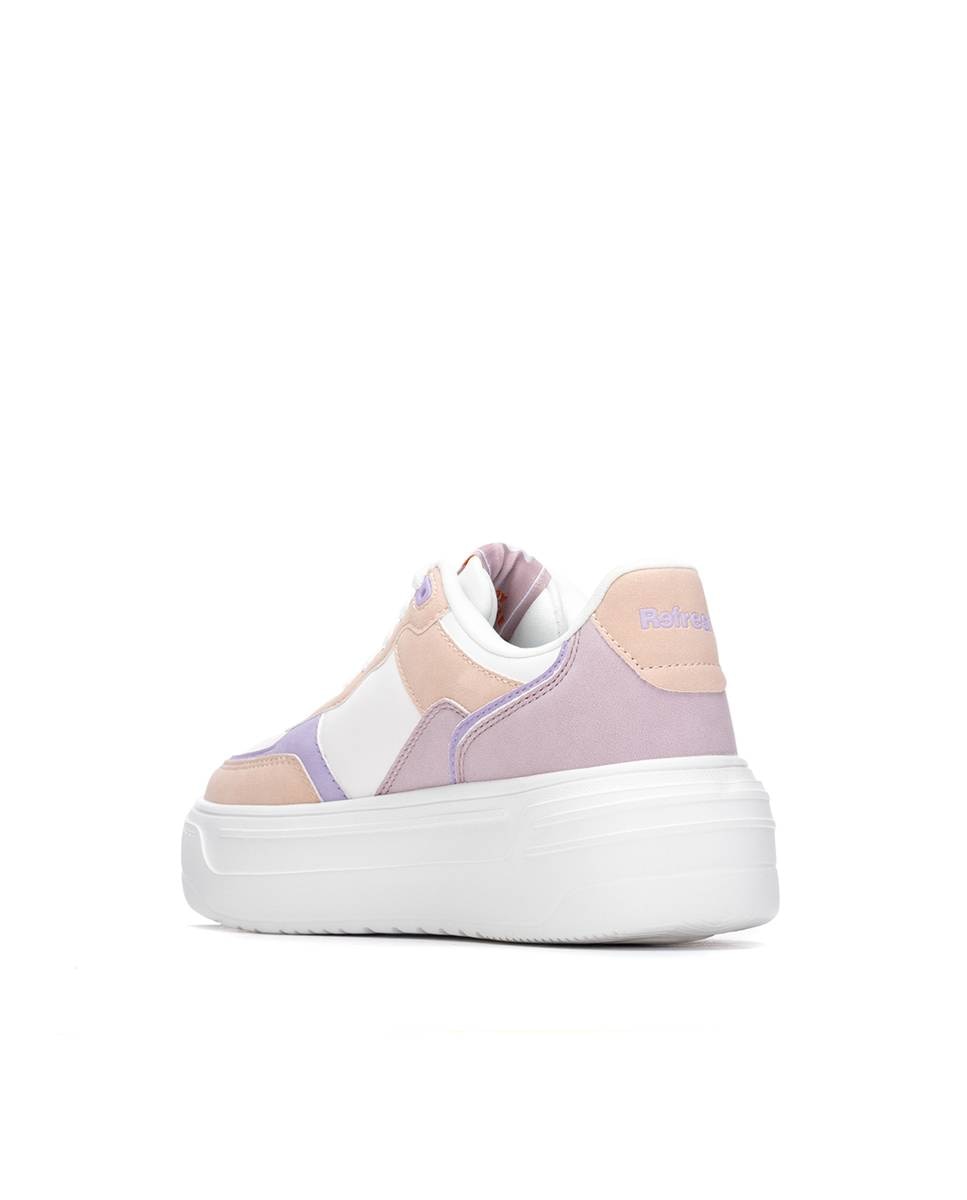 Zapatillas básicas de mujer con doble suela - Refresh - Nude Nude-2
