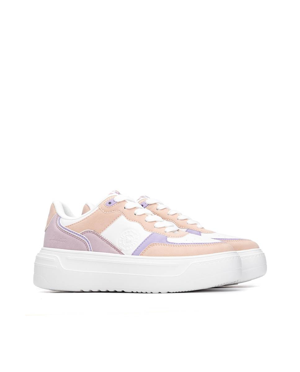Zapatillas básicas de mujer con doble suela - Refresh - Nude Nude-4