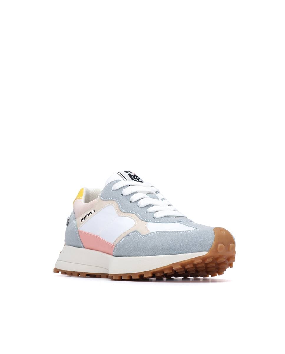 Zapatillas básicas de mujer con cordones - Refresh - Azul Azul-3