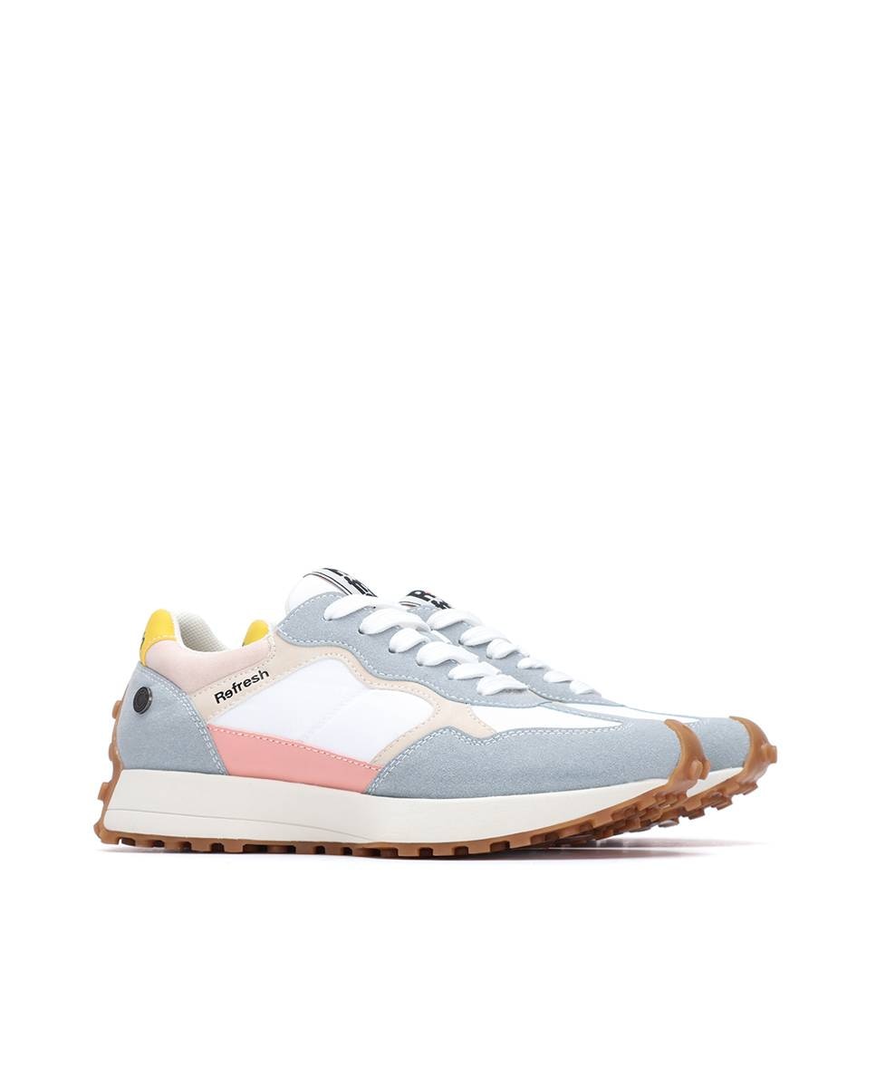 Zapatillas básicas de mujer con cordones - Refresh - Azul Azul-4