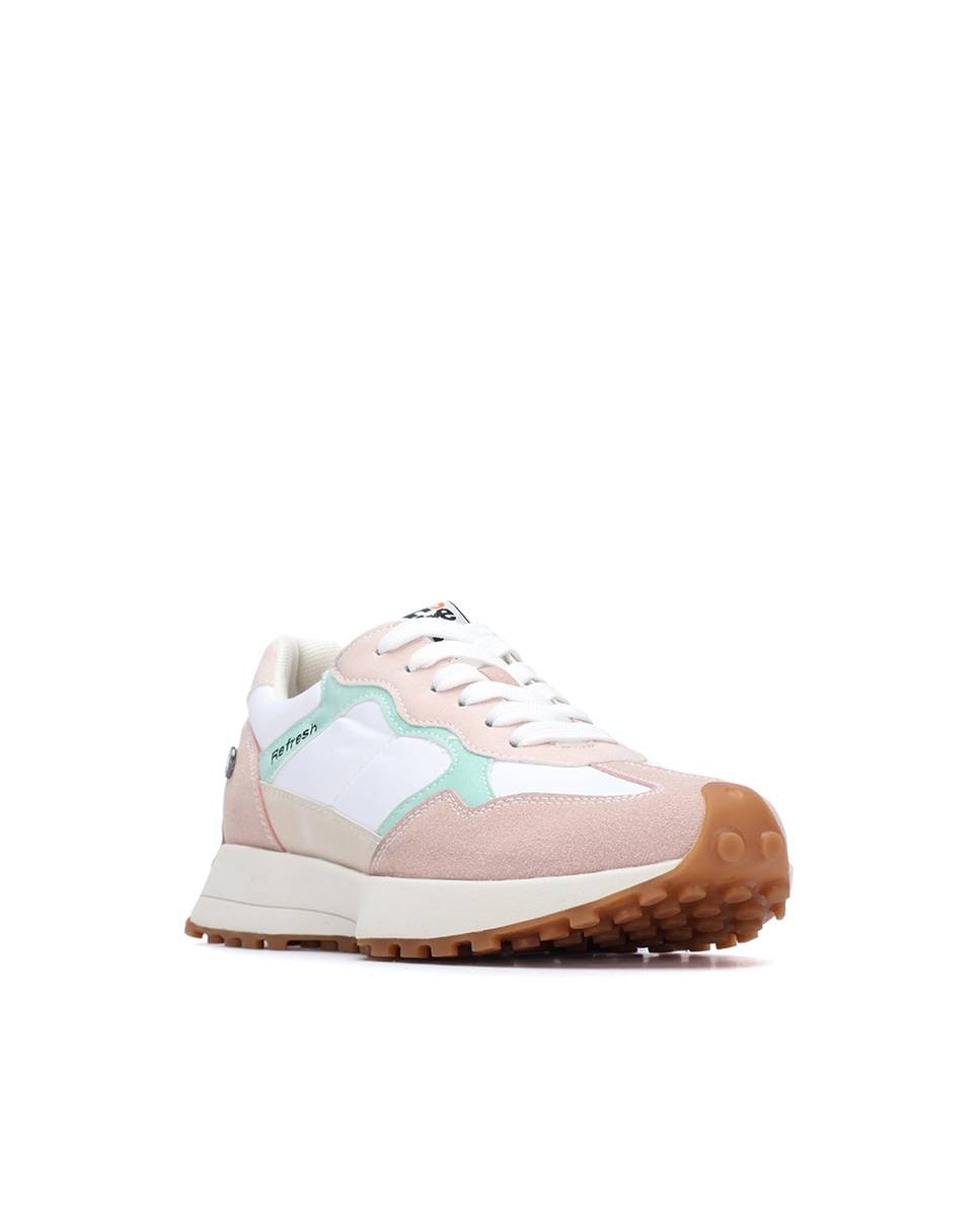 Zapatillas básicas de mujer con cordones - Refresh - Nude Nude-3