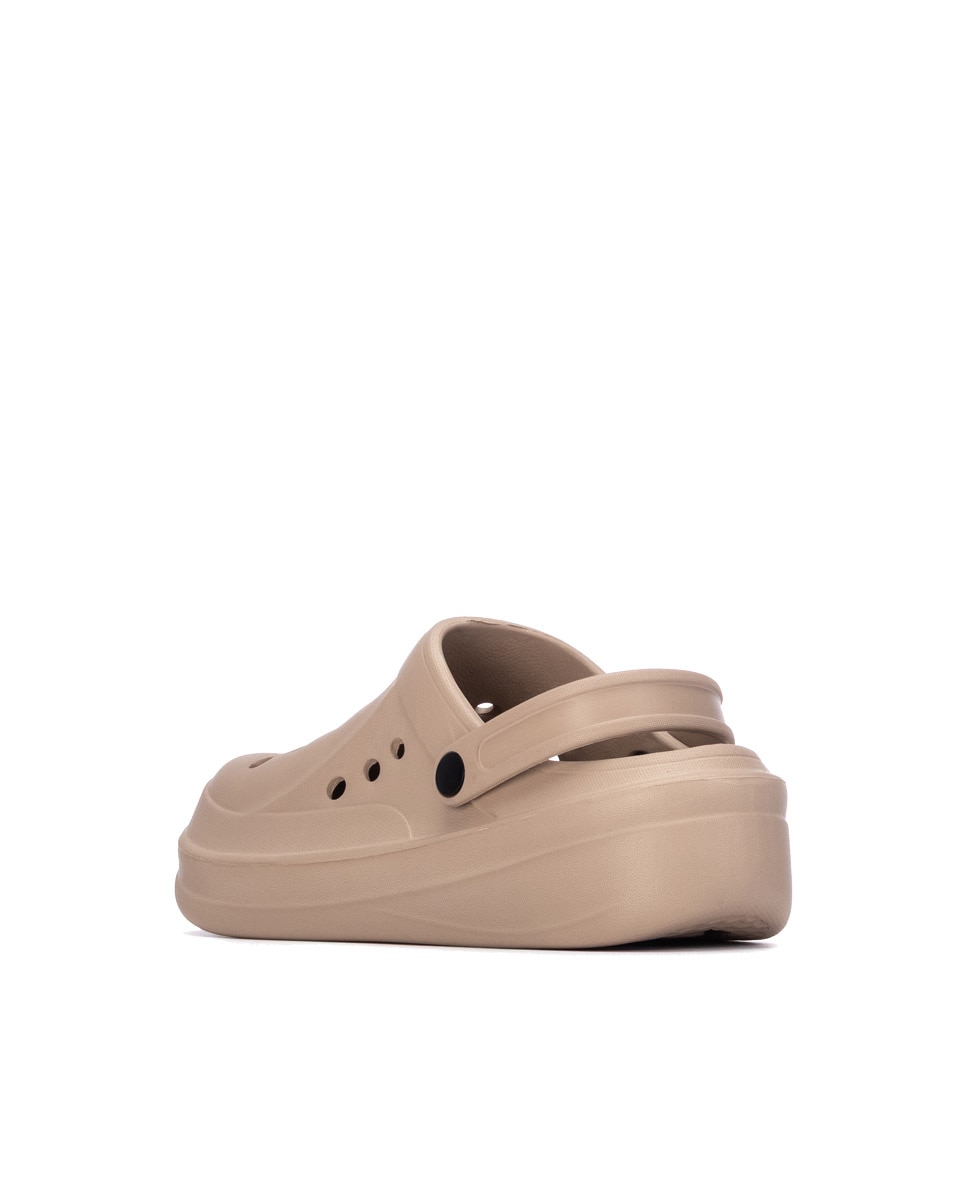 Zuecos planos de mujer de goma - Xti - Beige Beige-2