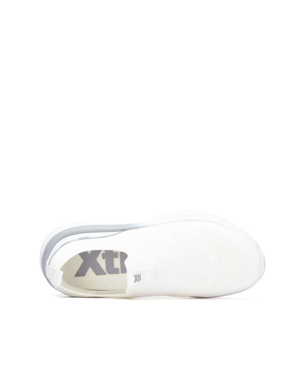 Zapatillas básicas de mujer planas elásticas - Xti - Blanco Blanco-5