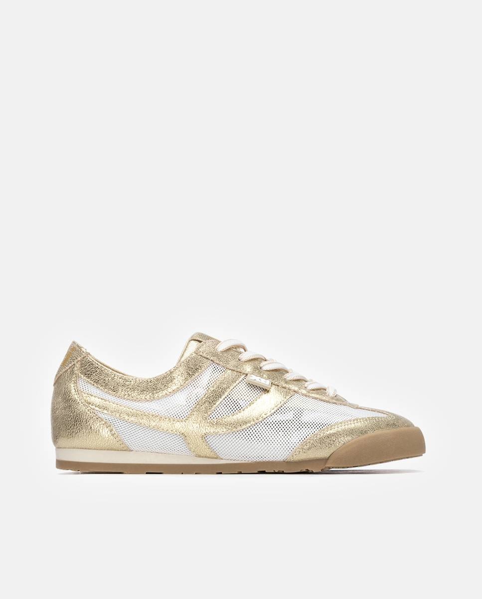 Zapatillas básicas de mujer metalizadas