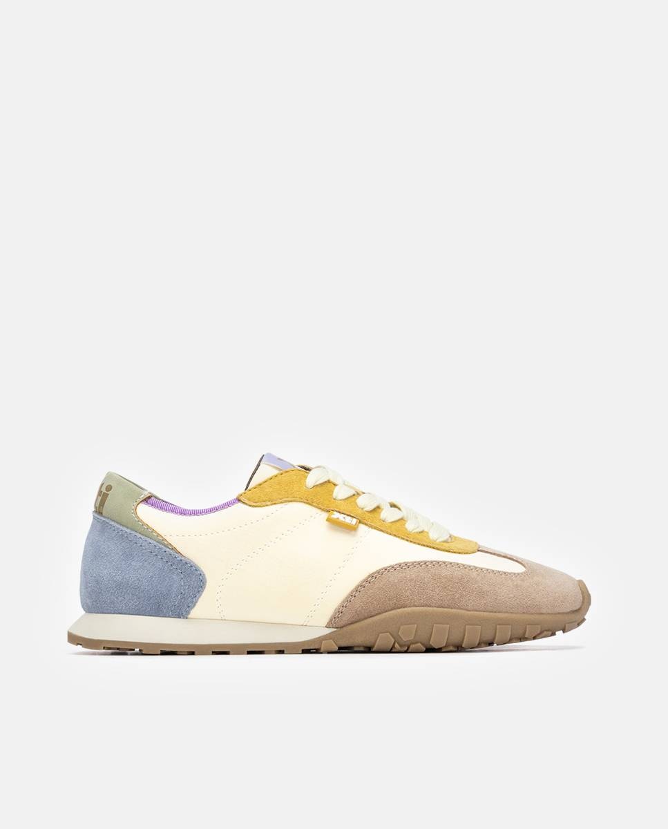 Imagen 1 de Zapatillas básicas de mujer con cordones - Xti - Amarillo Amarillo