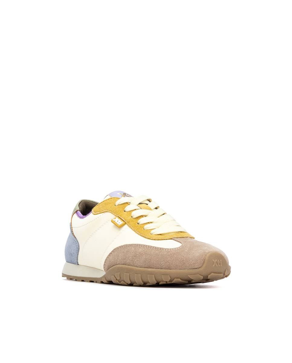 Imagen 3 de Zapatillas básicas de mujer con cordones - Xti - Amarillo Amarillo