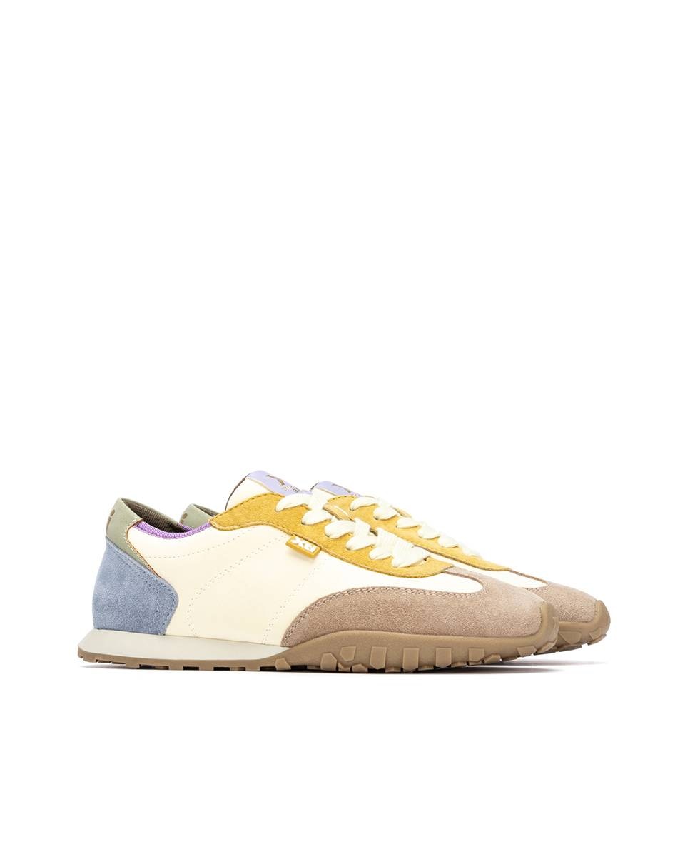 Imagen 5 de Zapatillas básicas de mujer con cordones - Xti - Amarillo Amarillo