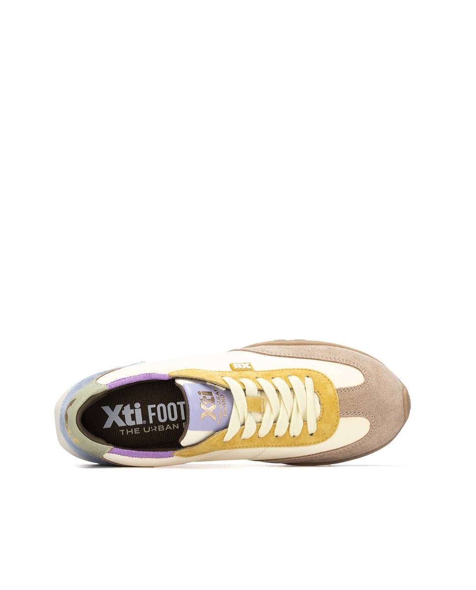 Imagen 6 de Zapatillas básicas de mujer con cordones - Xti - Amarillo Amarillo