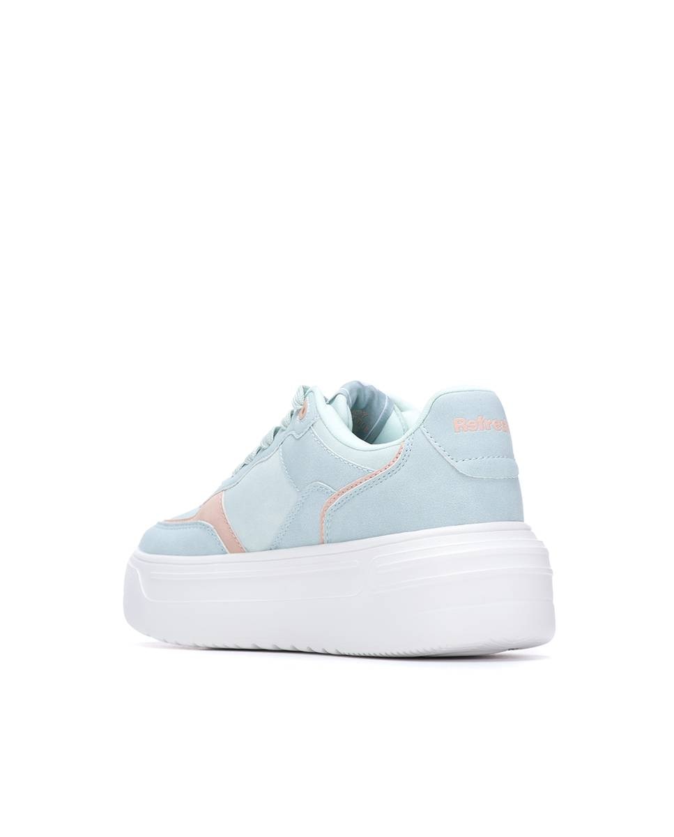 Zapatillas básicas de mujer con doble suela - Refresh - Verde Verde-2