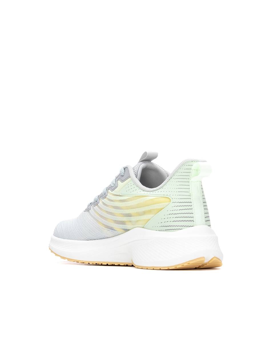 Zapatillas básicas de mujer con cordones - Refresh - Blanco / Verde anticuario Blanco / Verde anticuario-2