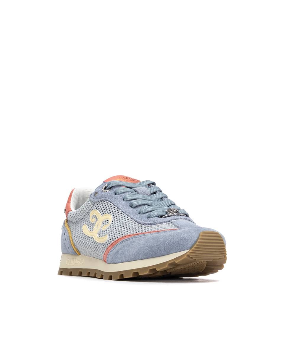 Zapatillas básicas de mujer con cordones - Carmela - Azul Azul-3