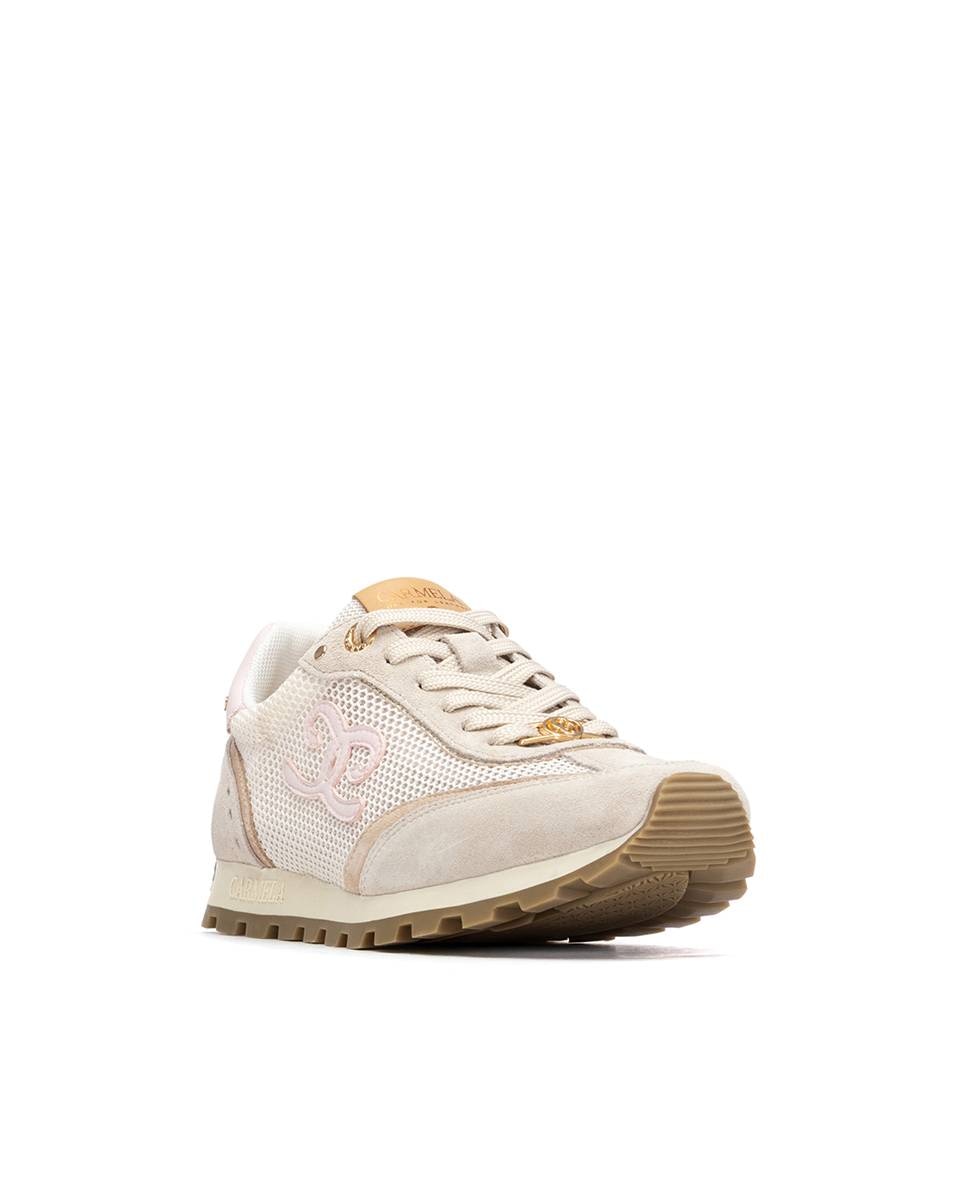 Zapatillas básicas de mujer con cordones - Carmela - Beige Beige-3