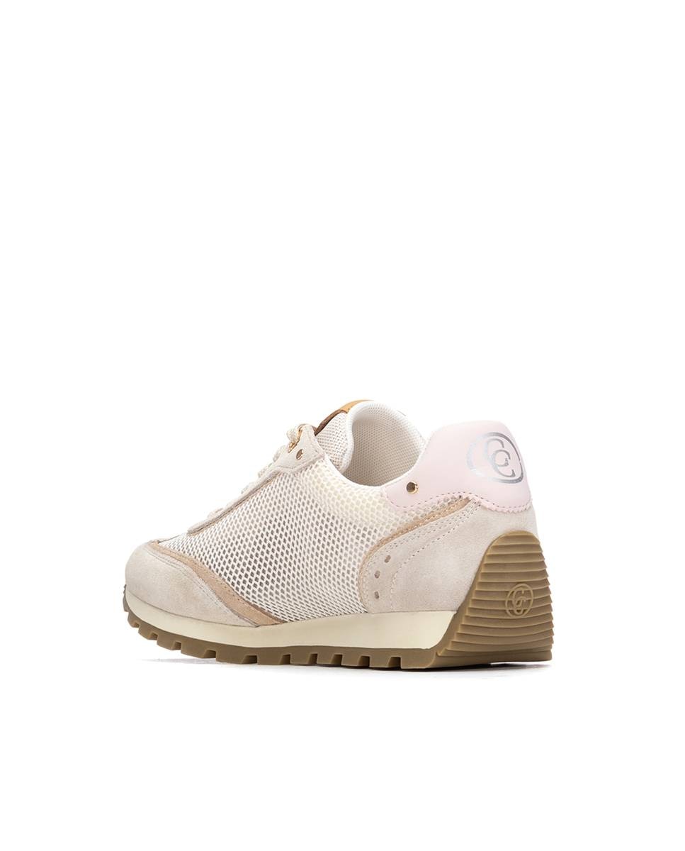 Zapatillas básicas de mujer con cordones - Carmela - Beige Beige-2