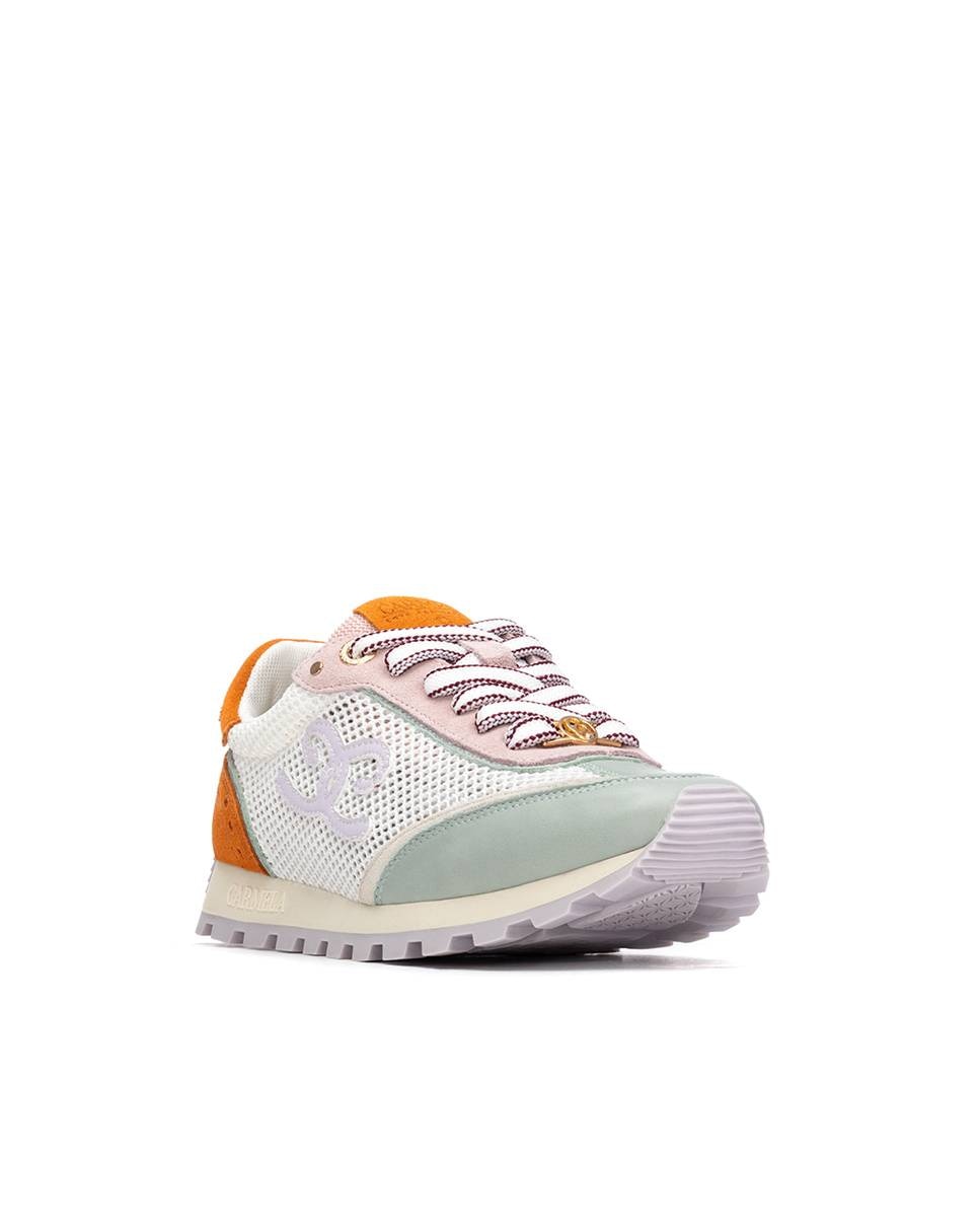 Zapatillas básicas de mujer con cordones - Carmela - Verde Verde-3